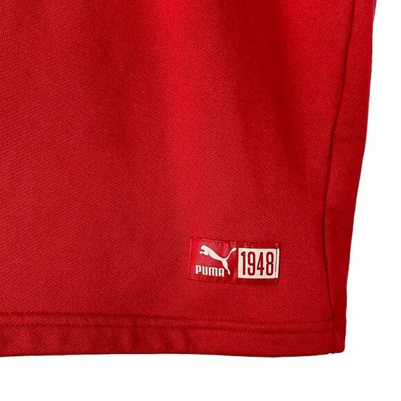 PUMA Red & White Quarter Zip Turtleneck Crew Dress Size Small Sporty Chic Casual - Picture 8 of 11